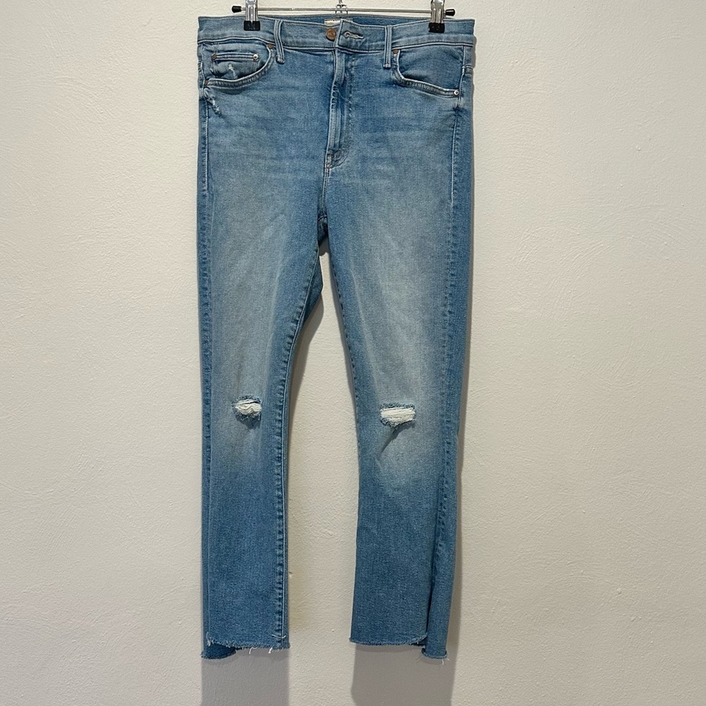 Mother Denim The Insider Crop Step Fray
